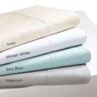 Sleep Philosophy 300TC Pima Silk Touch Cotton Cal. King White Sheet 