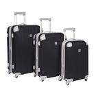   Hills Country Club Malibu 3 Piece Hardside Spinner Luggage Set   Gray