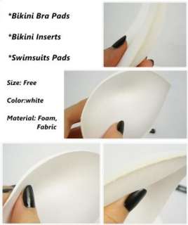 Bikini Pads Swimsuits Pads Foam Bra pads cotten Inserts  