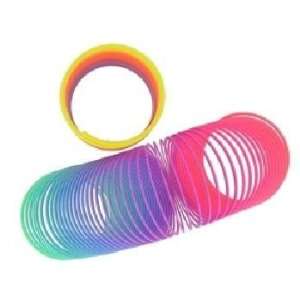  3 Rainbow Colored Plastic Spring Case Pack 72 Everything 