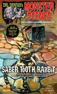 DEN711 Dr. Deadlys Monster Scenes Saber Tooth Rabbit 1/  