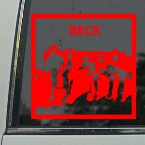   Mongolian Chop Squad Red Decal Anime Window Red Sticker: Arts, Crafts