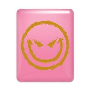  iPad Case Hot Pink Smiley Face Smirk 