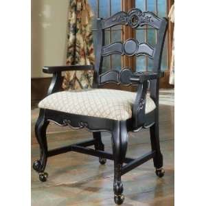    Hills of Provence dining arm chair with casters: Home & Kitchen