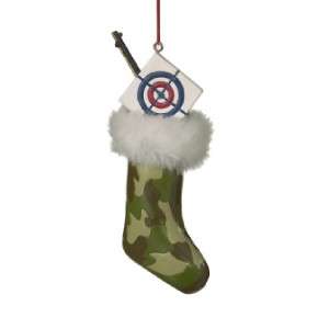 Hunting Christmas Stocking Gun Camo New Target Ornament  