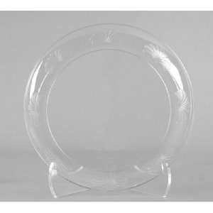  WNA Designerware Plastic Plates, 9 Inches, Clear, Round 