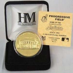  Progressive Field 24Kt Gold Commemorative Coin