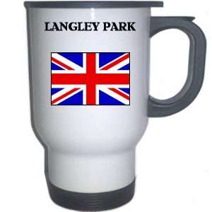  UK/England   LANGLEY PARK White Stainless Steel Mug 