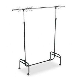   Mobile Chart Stand, 48 to 75 High, Steel, Black