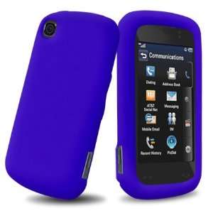  Blue Soft Silicone Skin Case for LG Encore GT550 (AT&T 