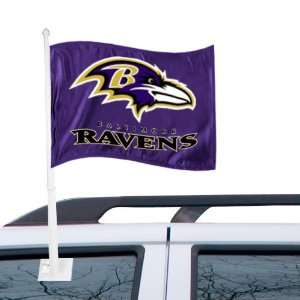  NFL Baltimore Ravens Purple Car Flag : Sports & Outdoors