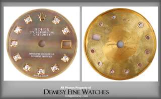 Description Genuine Rolex ladies Datejust mother of pearl diamond dial