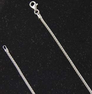 Sterling Silver Popcorn 1.3mm Necklace Chain Italian Italy Solid .925 