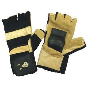  Hillbilly Half Finger Wrist Guard Gloves, Large Sports 
