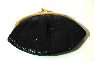 EELSKIN Large Double Kiss Coin Purse Navy  