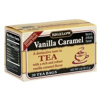 Bigelow Vanilla Caramel Tea, 20 Count Boxes (Pack of 6)