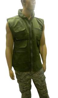 US Army Military Ranger GI Style Vest S.E.I.C.O. Olive Drab Sizes 