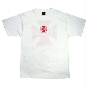    Mens, S/S T Shirt, Iron Cross, White/Red, XXL: Sports & Outdoors