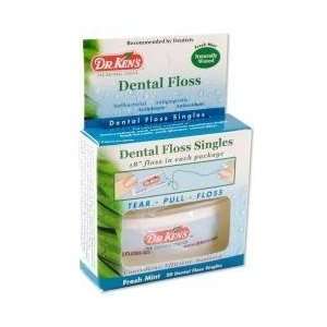 Dr. Kens Fresh Mint Dental Floss 20 dental floss single packs