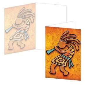 ECOeverywhere Kokopelli Song Boxed Card Set, 12 Cards and 