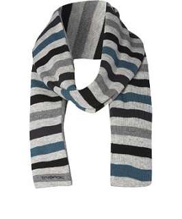 Grey (Grey) Energie Flamans Stripe Scarf  231807104  New Look