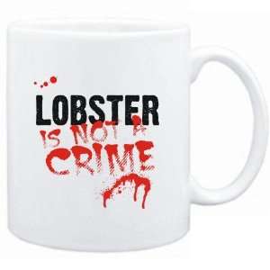  Mug White  Being a  Lobster is not a crime  Animals 