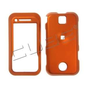   FACE PLATE SNAP ON PROTECTIVE CASE Leather Honey Rusty Orange Cell