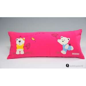   Patch Work Kids Pillow 1 Piece Rectangle Big Size (Red): Home