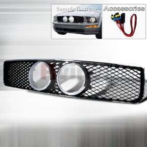 Ford Mustang GT 2005 2006 2007 2008 2009 Grille   Black with Chrome 
