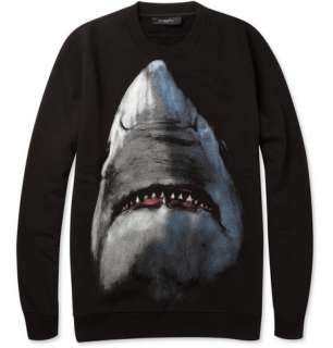  Clothing  Sweats  Crew necks  Shark Print Cotton 