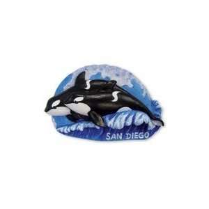    San Diego Magnet Killer Whales Hand Painted
