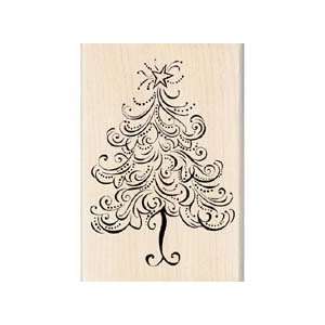    Christmas Tree Wood Stamp By Inkadinkado Arts, Crafts & Sewing