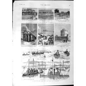  1888 Regatta British Ships Salonica Hospitals India