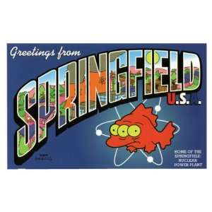  The Simpsons   Springfield Sign Decal Automotive