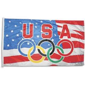  US Olympic Blue 5 Ring Flag