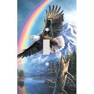  Eagle Rainbow Decorative Switchplate Cover
