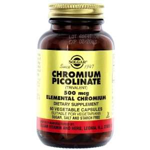  Solgar Chromium Picolinate 500mcg 60 Capsules Health 