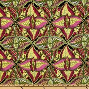   and Shadows Coleus Mulberry Fabric By The Yard Arts, Crafts & Sewing