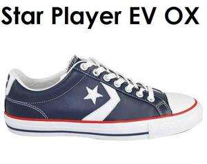 New Converse Star Chevron Star Player EV OX Blue Leather Low Top Men 