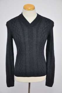 Authentic Theory 100% Wool Warm V Neck Sweater US S EU 48  