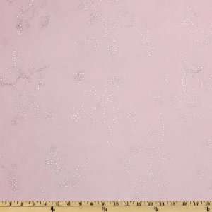  62 Wide Chiffon Knit Metallic Silver/Pink Fabric By The 