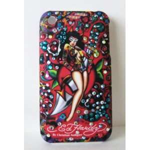 ED HARDY IPHONE Iphone 3g Case Faceplate Ed Hardy Tattoo Pin up Devil 