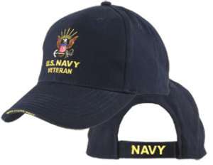 NEW Navy BallCap Hat Navy Veteran  