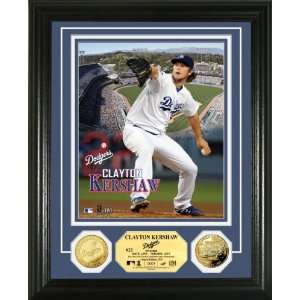  Clayton Kershaw Gold Coin Photo Mint Sports Collectibles
