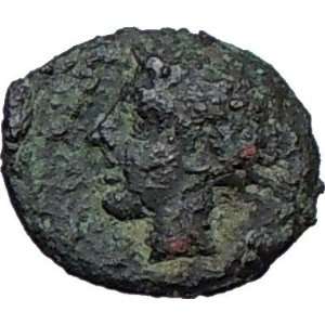 KATANE Sicily RIVER GOD AmenanosWinged Thunderbolt 413BC Rare Ancient 