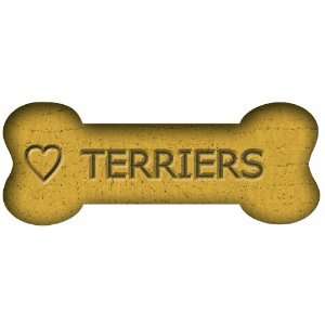   by 2 1/4 Inch Car Magnet Biscuit Bones, Love Terriers: Pet Supplies