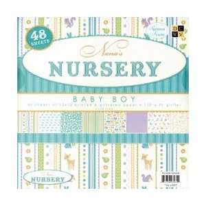  New   Nanas Nursery Baby Boy Paper Stack 12X12 by Diecuts 