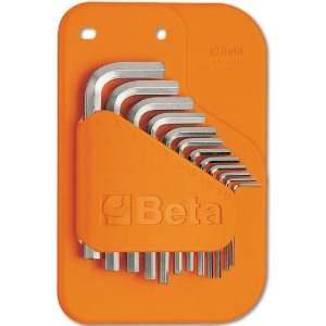 Beta 96/SP12 Set of 12 Offset Hexagon Key Wrenches, Chrome Plated 