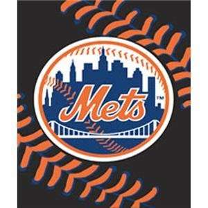  New York Mets Royal Plush Raschel MLB Blanket (Big Stitching 