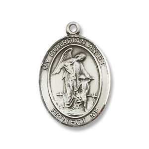   Guardian Angel Pendant First Communion Catholic Patron Saint Medal